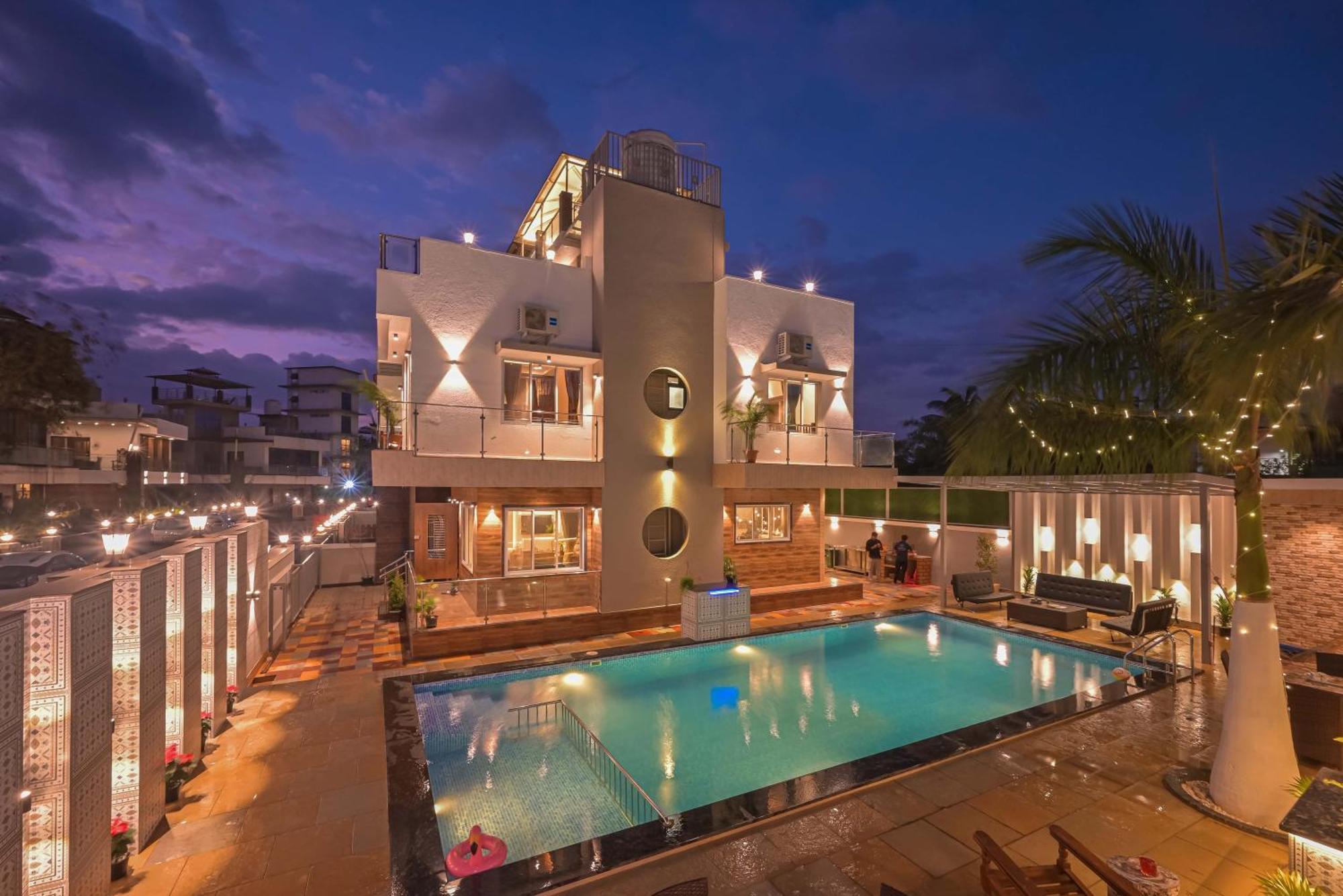 Azure Retreat Villa By Tropicana Stays Lonavala Exterior foto